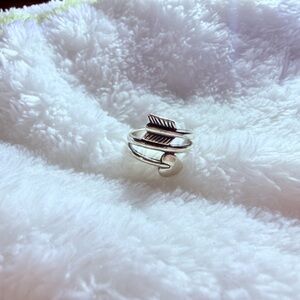 James Avery Silver Arrow and heart ring